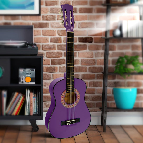 Karrera 34in Acoustic Children no cut Guitar - Purple Karrera