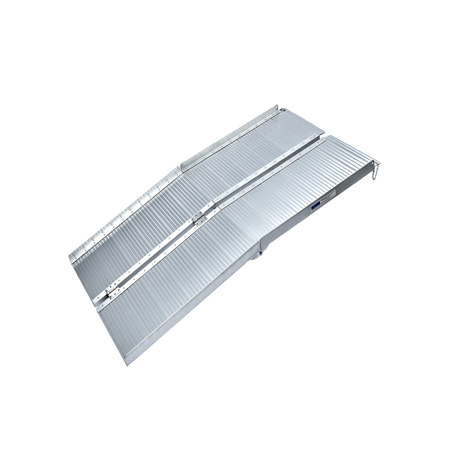 Rigg Aluminium Portable Non-slip Wheelchair Ramp 4ft - Silver EQUIPMED