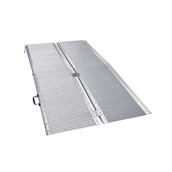 Rigg Aluminium Portable Non-slip Wheelchair Ramp 4ft - Silver EQUIPMED