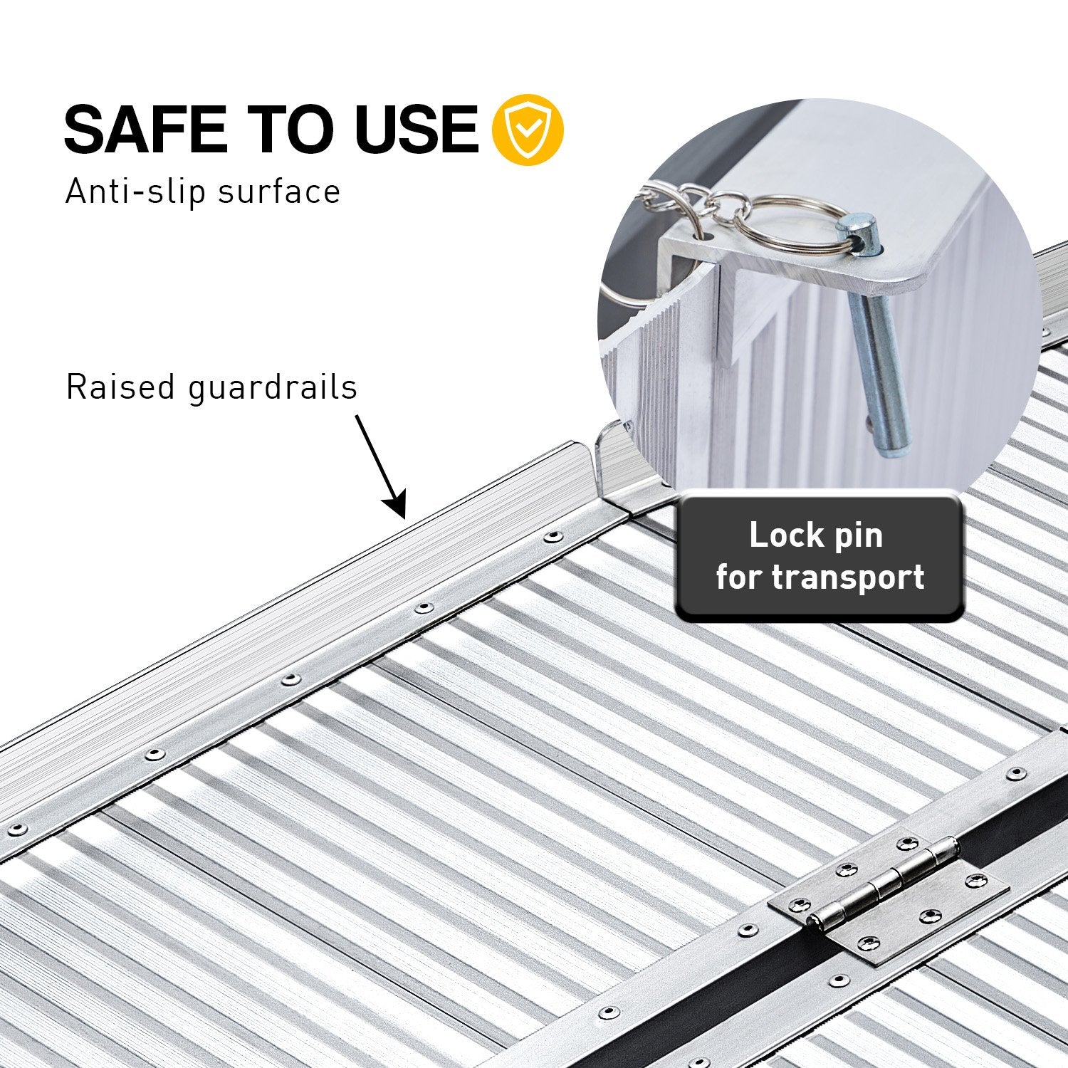 Rigg Aluminium Portable Wheelchair Ramp R02-5ft EQUIPMED