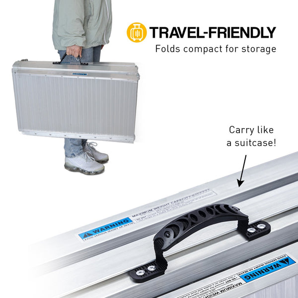 Rigg Aluminium Portable Wheelchair Ramp R02-5ft EQUIPMED