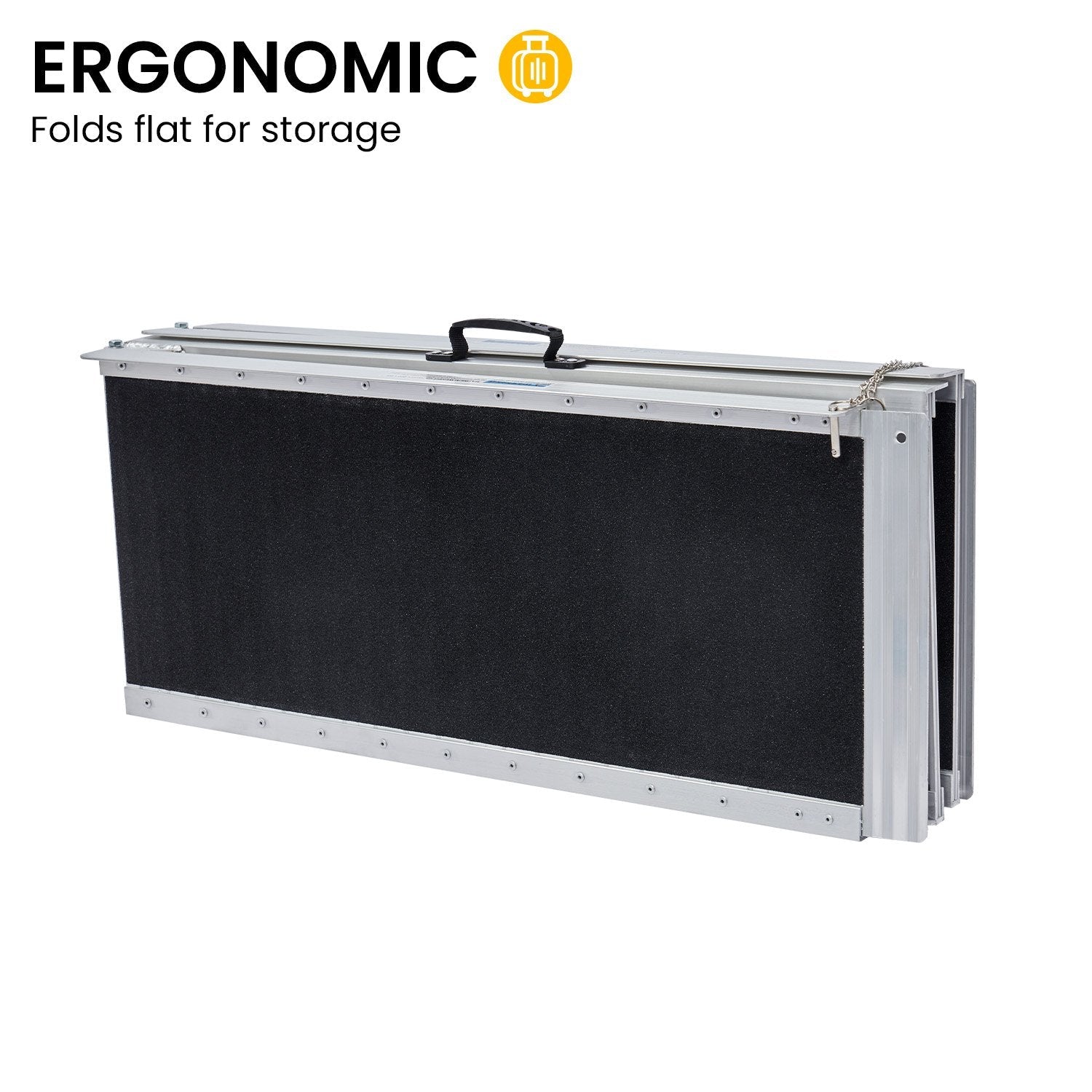 Rigg Aluminium Portable Wheelchair Ramp High-grip R03-5ft EQUIPMED