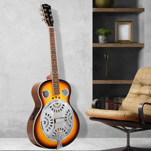 Karrera 40in Resonator Guitar - Sunburst Karrera