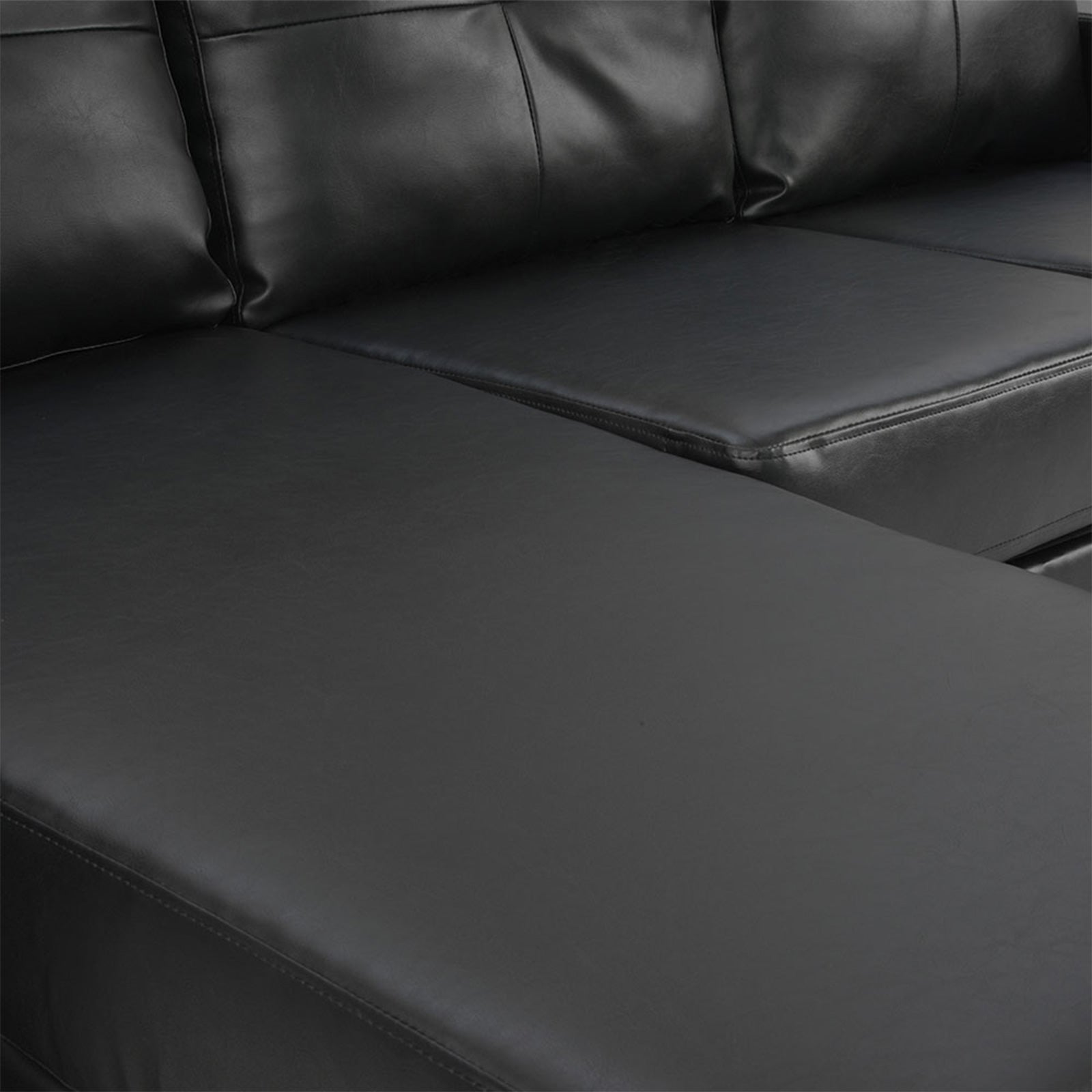 Sarantino Corner Sofa Lounge Couch Modular Furniture Chair Home Pu Leather Chaise White L Shape Sarantino