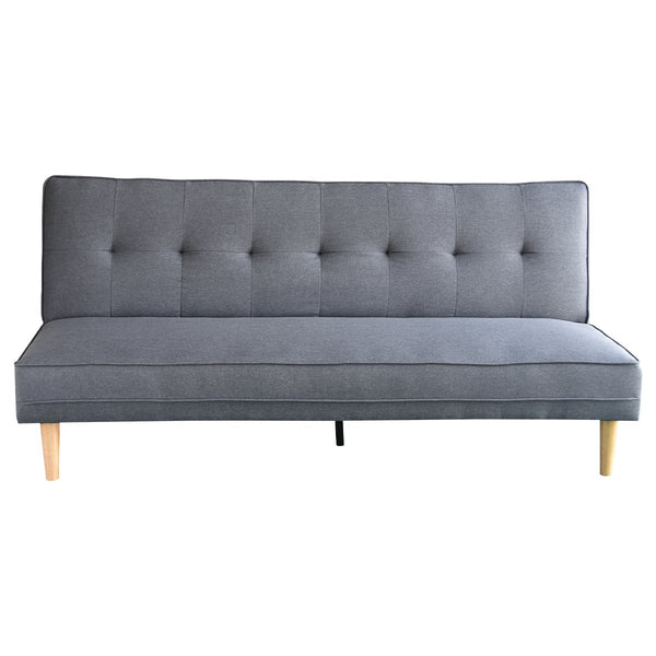 Sarantino Madison Sofa Bed Lounge Couch Futon Furniture Home Dark Grey Linen Suite Sarantino