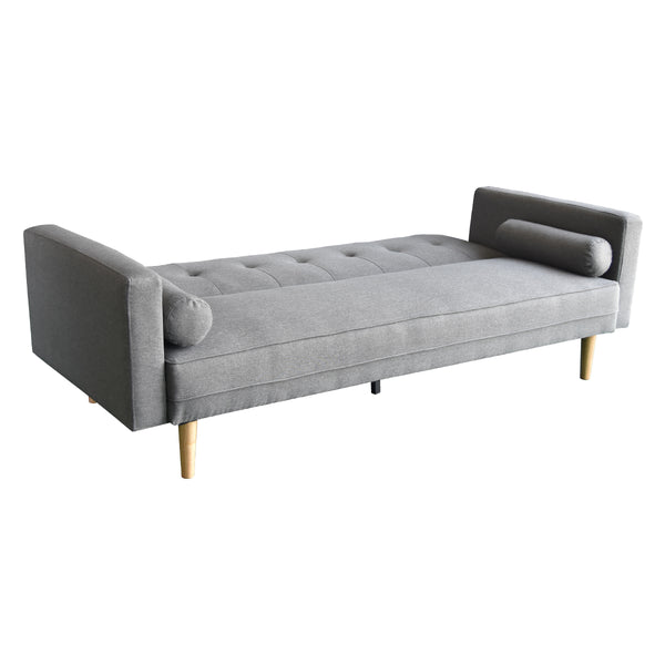 Sarantino Madison Sofa Bed Lounge Couch Futon Furniture Home Light Grey Linen Suite Sarantino