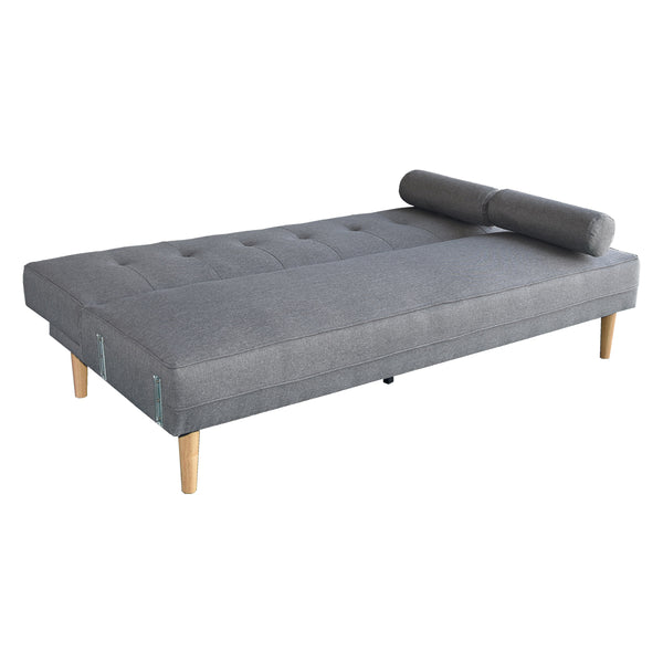 Sarantino Madison Sofa Bed Lounge Couch Futon Furniture Home Light Grey Linen Suite Sarantino