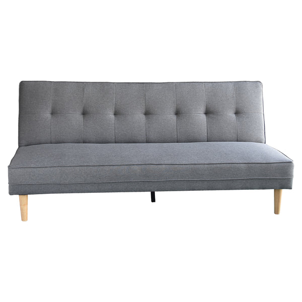 Sarantino Madison Sofa Bed Lounge Couch Futon Furniture Home Light Grey Linen Suite Sarantino