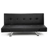 Sarantino Brooklyn Sofa Bed Faux Leather Lounge Couch Futon Furniture Adjustable Suite Bk
