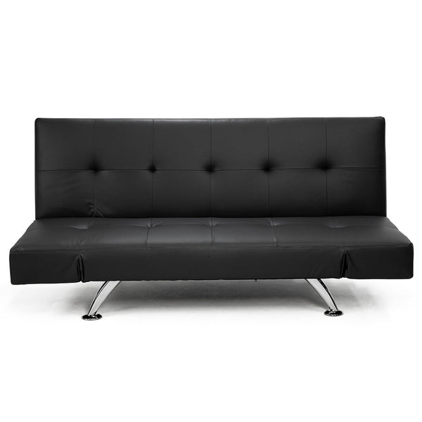 Sarantino Brooklyn Sofa Bed Faux Leather Lounge Couch Futon Furniture Adjustable Suite Bk Sarantino