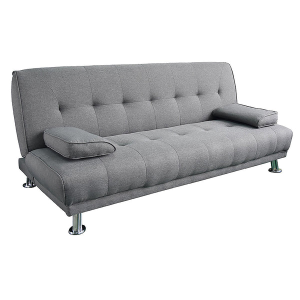 Sarantino Manhattan Sofa Bed Lounge Couch Futon Furniture Home Light Grey Linen Suite Sarantino