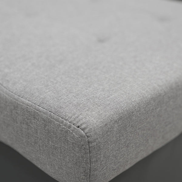 Sarantino Corner Sofa Linen Lounge Couch L-shaped Modular Furniture Home Chaise Grey Sarantino