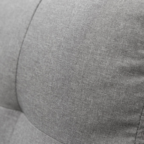 Sarantino Corner Sofa Linen Lounge Couch L-shaped Modular Furniture Home Chaise Grey Sarantino