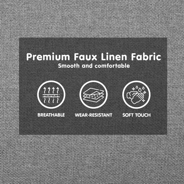 Sarantino 3-Seater Corner Sofa Bed with Chaise Lounge - Light Grey Sarantino