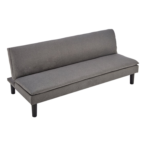 Sarantino 3 Seater Modular Faux Linen Fabric Sofa Bed Couch -Dark Grey Sarantino