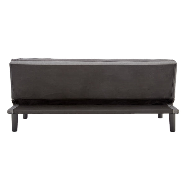 Sarantino 3 Seater Modular Faux Linen Fabric Sofa Bed Couch -Dark Grey Sarantino