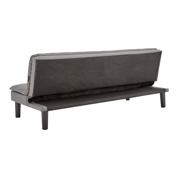 Sarantino 3 Seater Modular Faux Linen Fabric Sofa Bed Couch -Dark Grey Sarantino