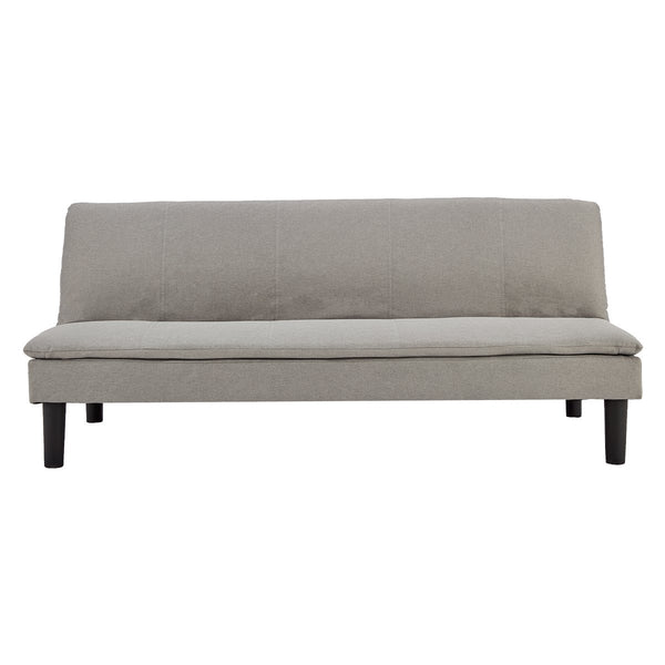 Sarantino 3 Seater Modular Faux Linen Fabric Sofa Bed Couch Light Grey Sarantino