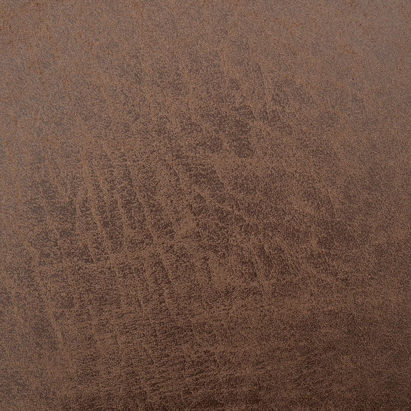 Sarantino Distressed Fabric Sofa Bed Couch Lounge - Brown Sarantino