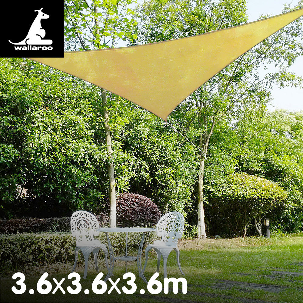 Wallaroo Triangular sail: 3.6 x 3.6 x 3.6m - Sand Wallaroo