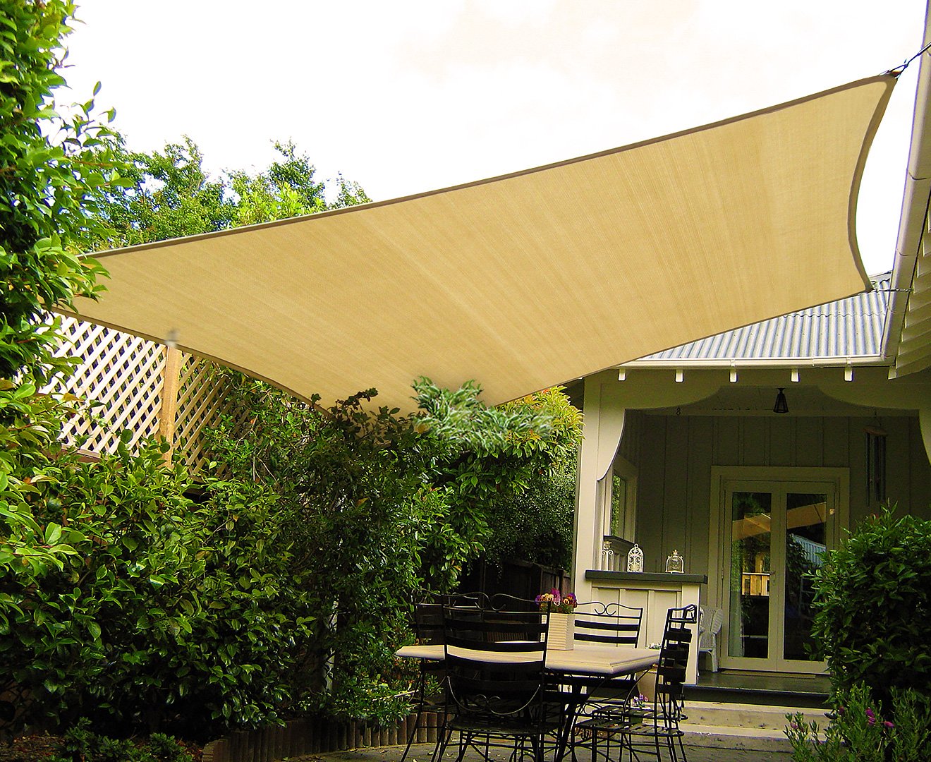 Wallaroo Rectangular Shade Sail 7m x 7m - Sand Wallaroo
