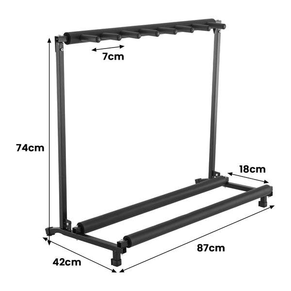 Karrera Steel Multi Guitar Stand for 7 Guitars Karrera