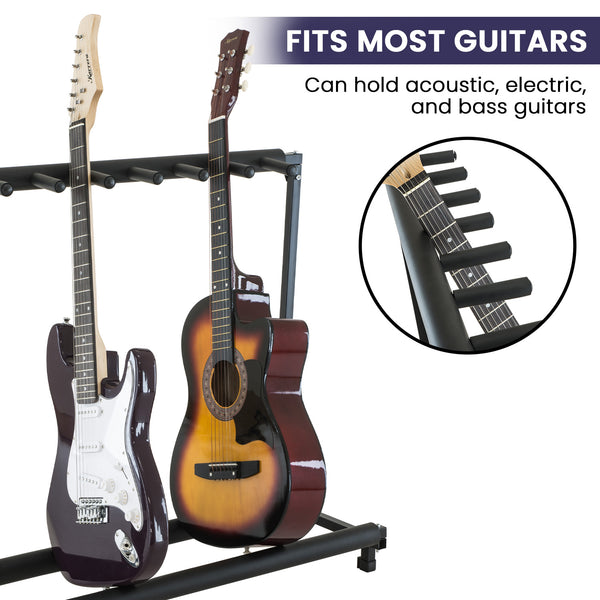 Karrera Steel Multi Guitar Stand for 7 Guitars Karrera