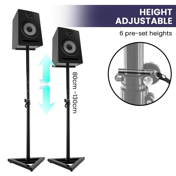 Karrera Adjustable Floor Speaker Stand Surround Sound - Black Karrera