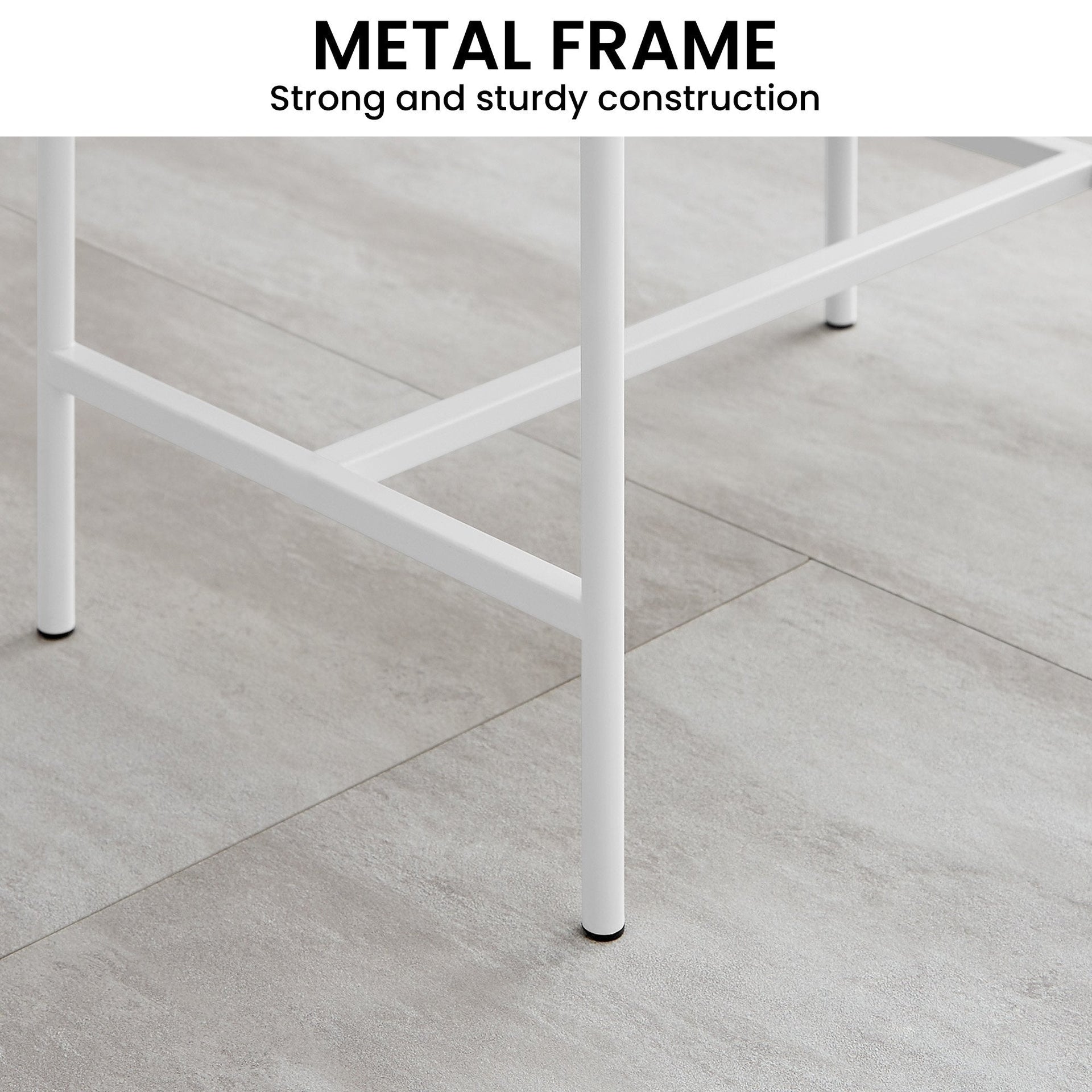 Sarantino Cecil Slender Fluted Bedside Table In White Sarantino