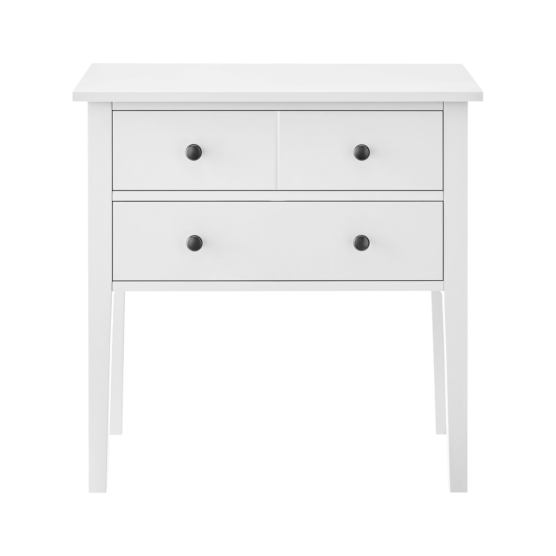 Sarantino Sven Bedside Table Night Stand - White Sarantino