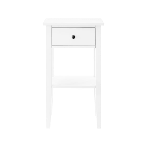 Sarantino Rue Bedside Table - White Sarantino