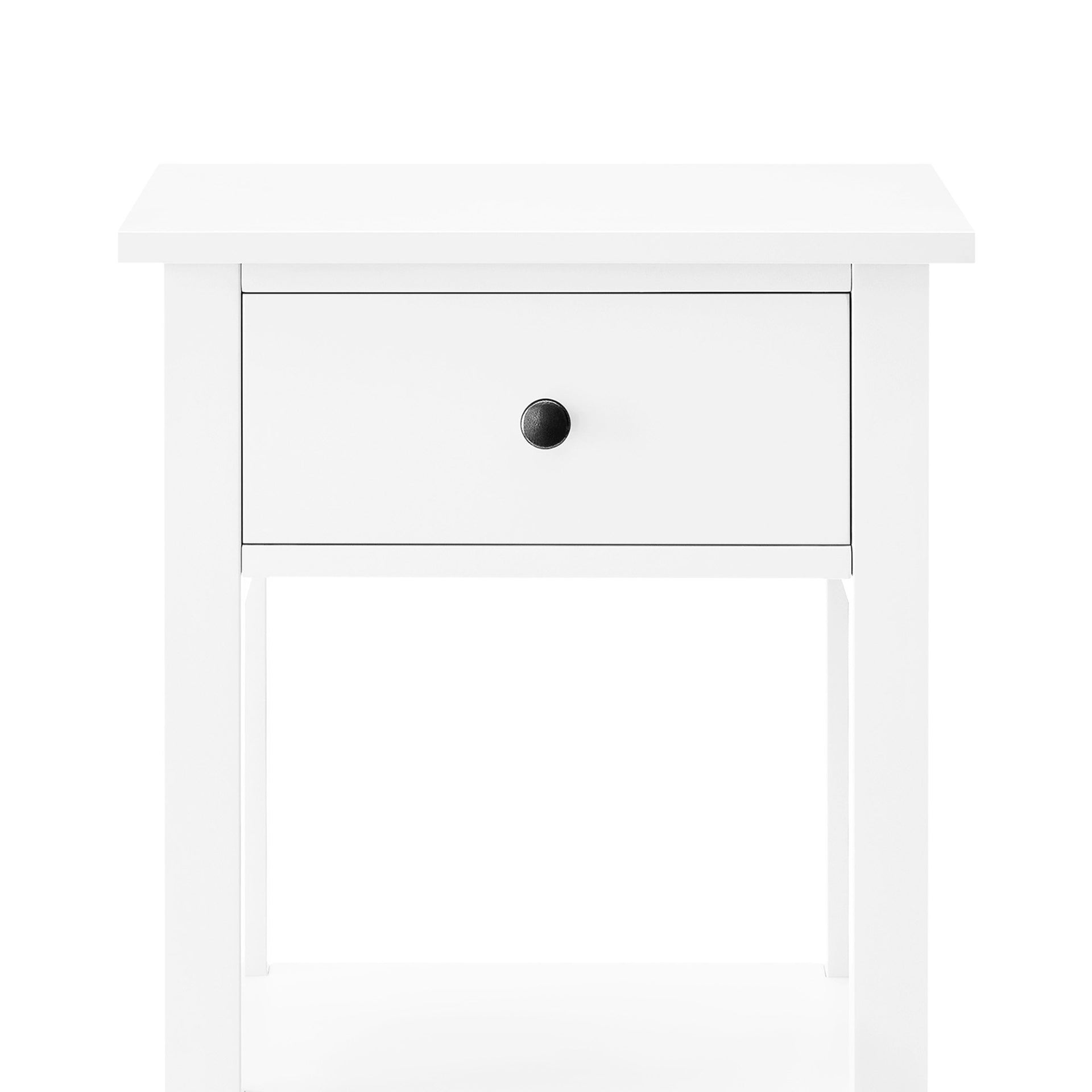 Sarantino Rue Bedside Table - White Sarantino