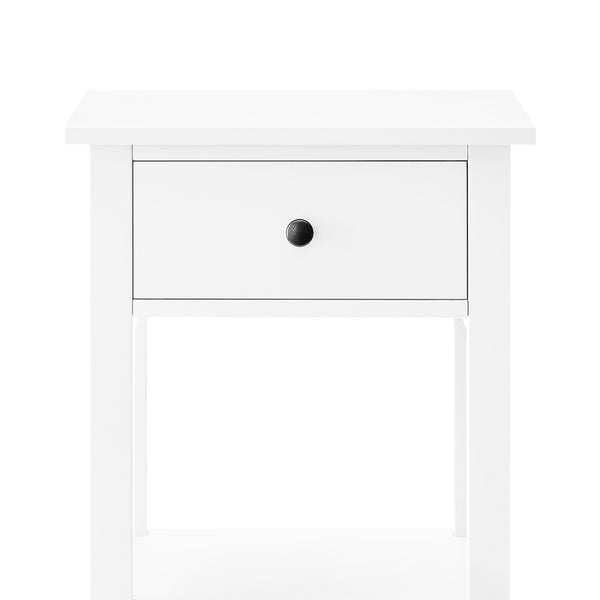 Sarantino Rue Bedside Table - White Sarantino