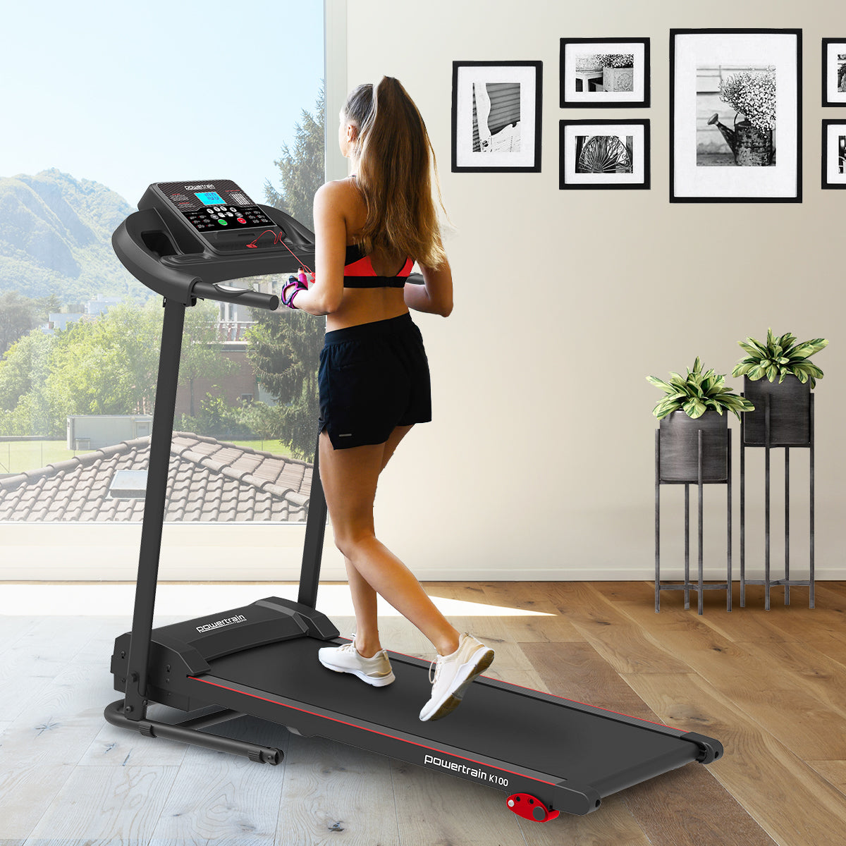 Powertrain K100 Electric Treadmill Foldable Home Gym Cardio Powertrain