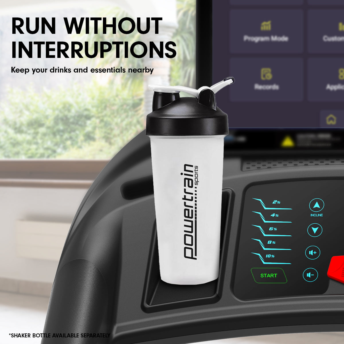 Powertrain V1100 Treadmill with Wifi Touch Screen & Incline Powertrain