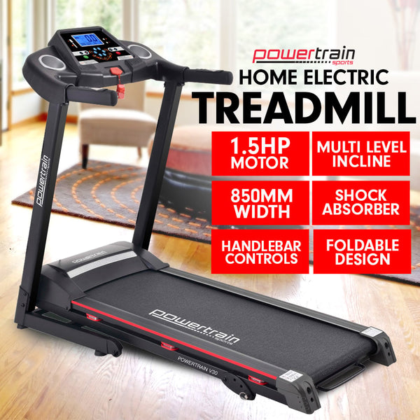 Powertrain V30 Foldable Treadmill Manual Incline Home Gym Cardio Powertrain