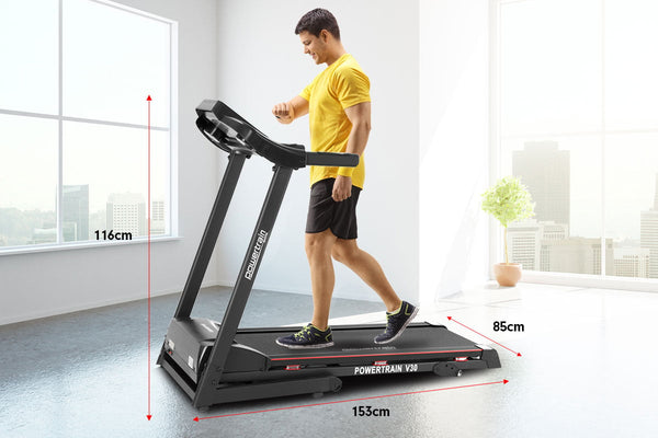 Powertrain V30 Foldable Treadmill Manual Incline Home Gym Cardio Powertrain