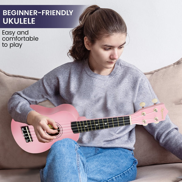 Karrera 21in Ukulele - Pink Karrera
