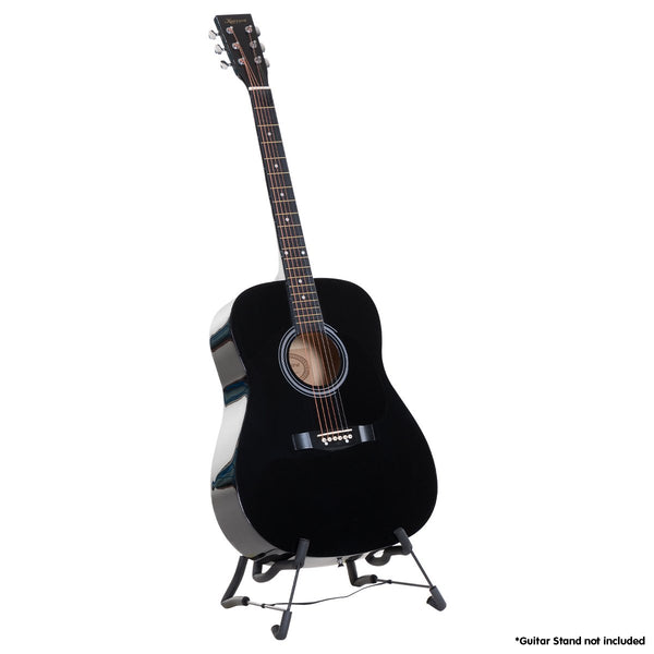Karrera 41in Acoustic Wooden Guitar with Bag - Black Karrera