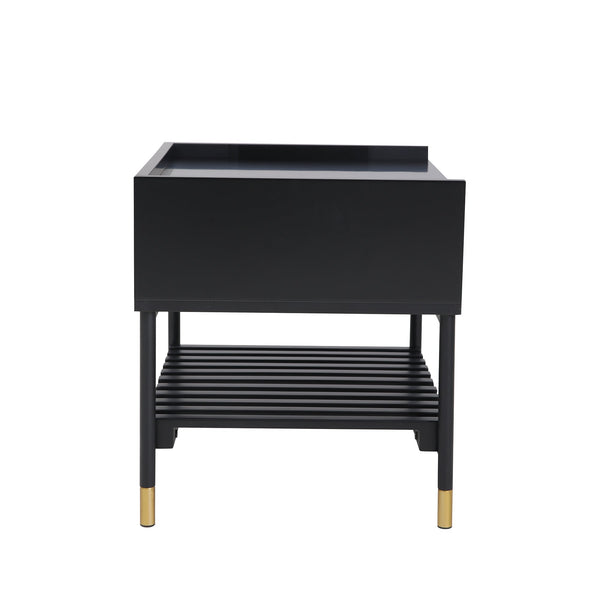 ALCONA Night Stand In Matte Black Does not apply