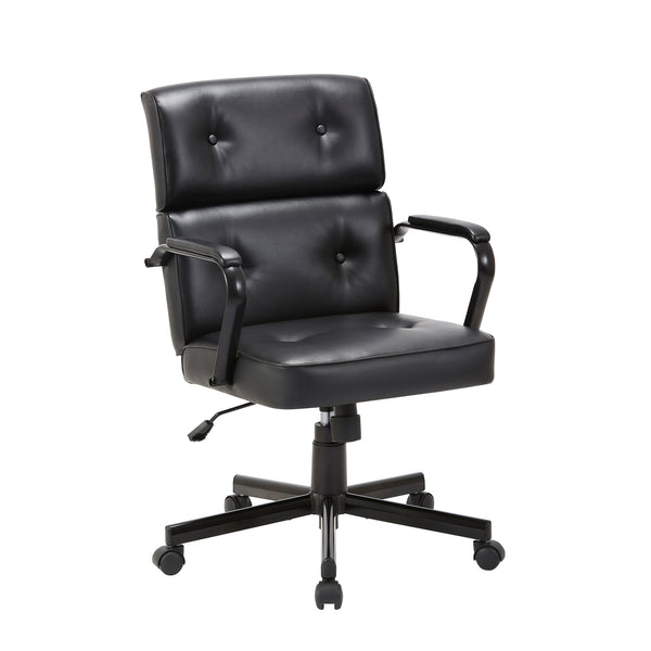 Beverly Home Office Chair In Black PU Does not apply