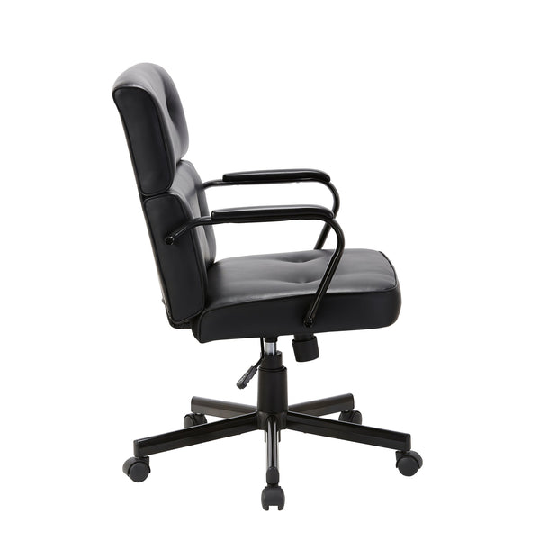 Beverly Home Office Chair In Black PU Does not apply