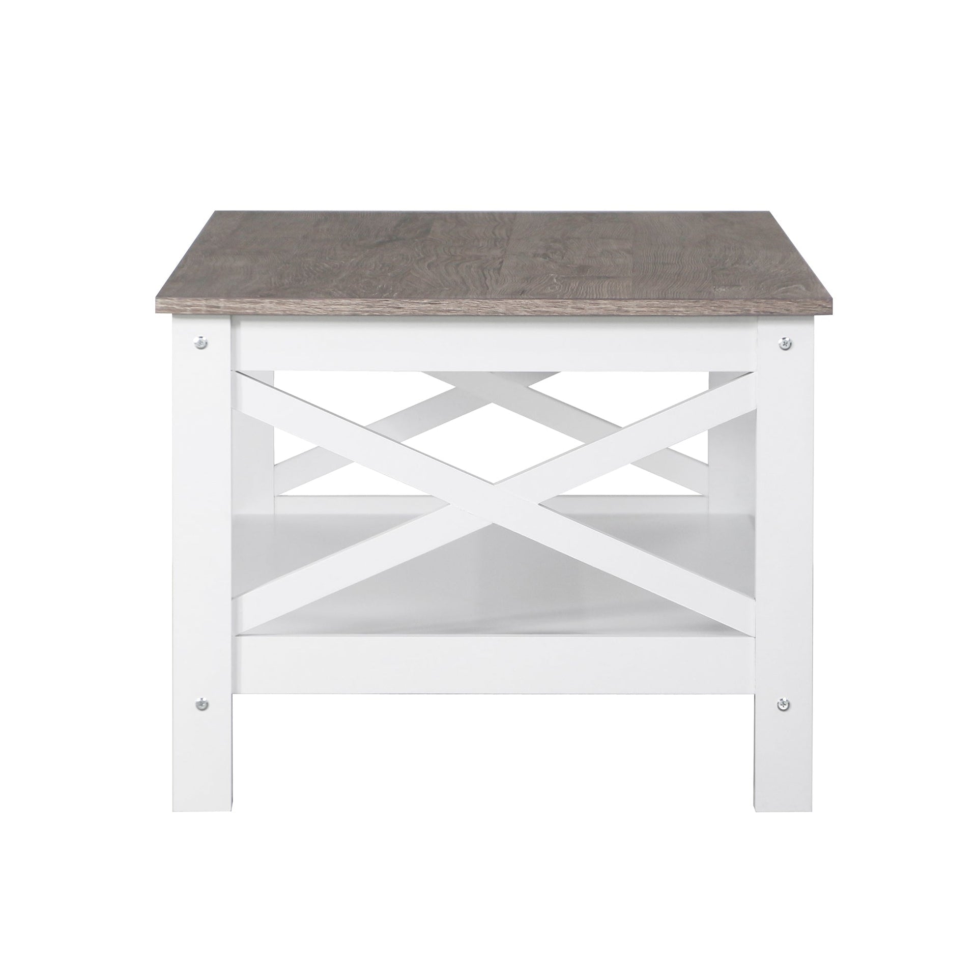Coastal Coffee Table in White and Grey Does not apply