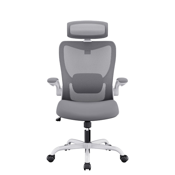 MONA Ergonomic High Back Flipped Armrest Task Chair In Grey Does not apply
