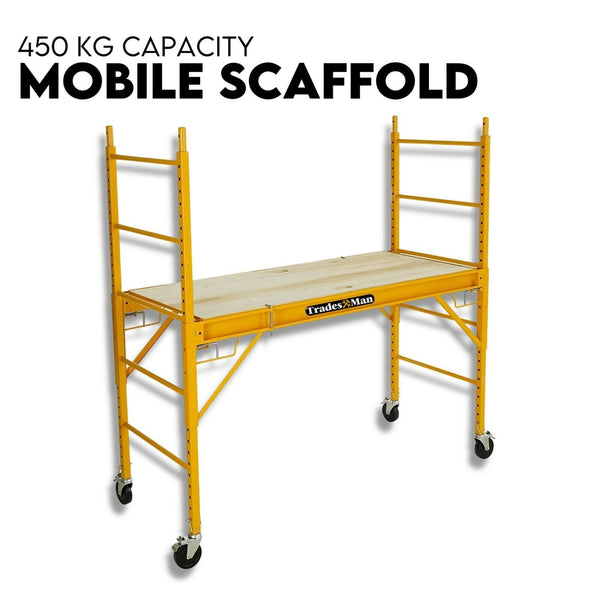 450kg Mobile Scaffold Ladder Scaffolding Platform Portable Ladder Work Safety Does not apply