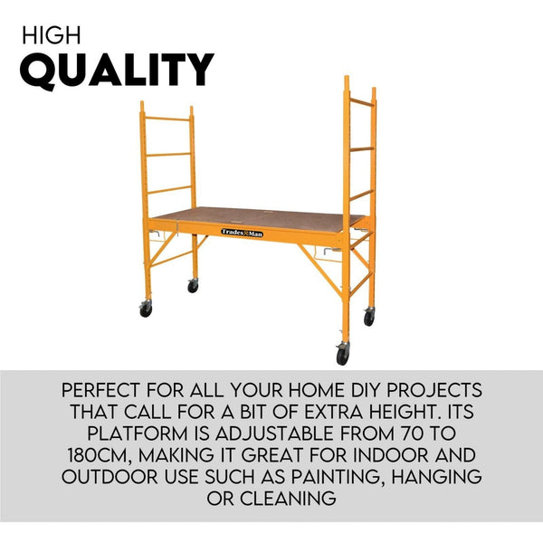 450kg Mobile Scaffold Ladder Scaffolding Platform Portable Ladder Work Safety Does not apply