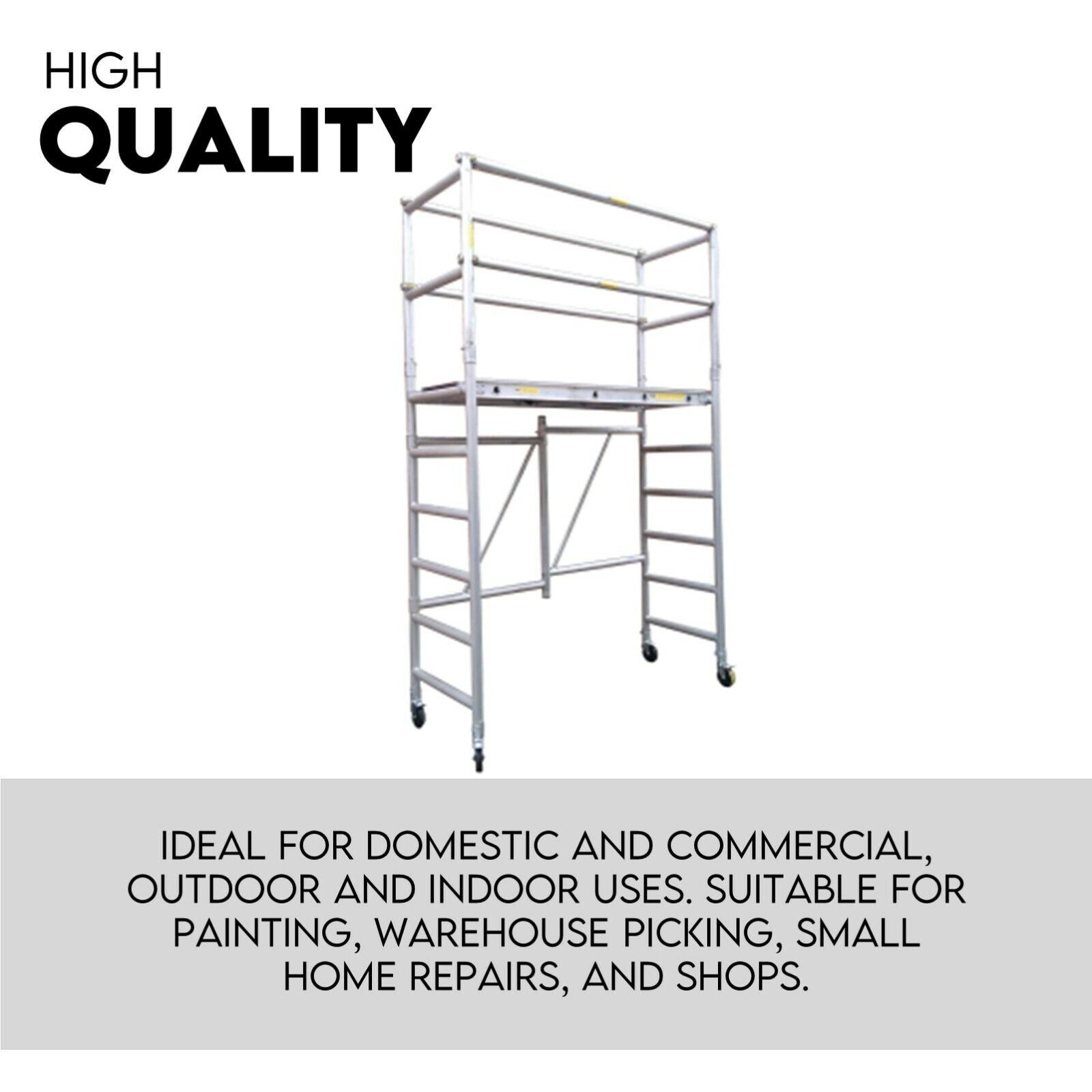 3.0M Aluminium Scaffold Mobile Tower Single Width Platform Height AU Standard Does not apply