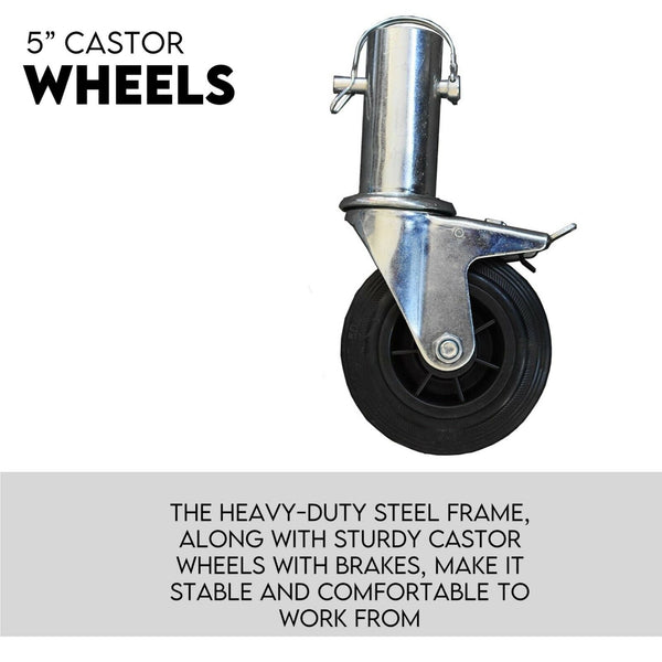 3.0M Aluminium Scaffold Mobile Tower Single Width Platform Height AU Standard Does not apply