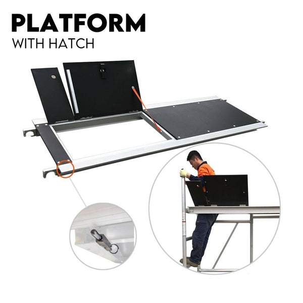 3.0M Aluminium Scaffold Mobile Tower Single Width Platform Height AU Standard Does not apply