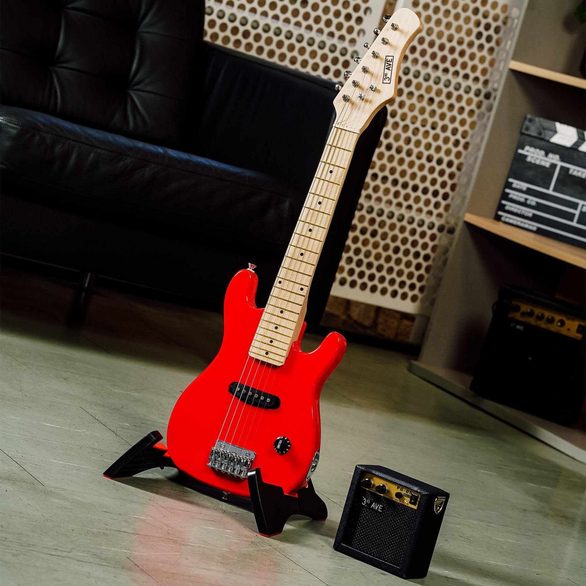 3rd Avenue Junior Electric Guitar Pack - Red Does not apply